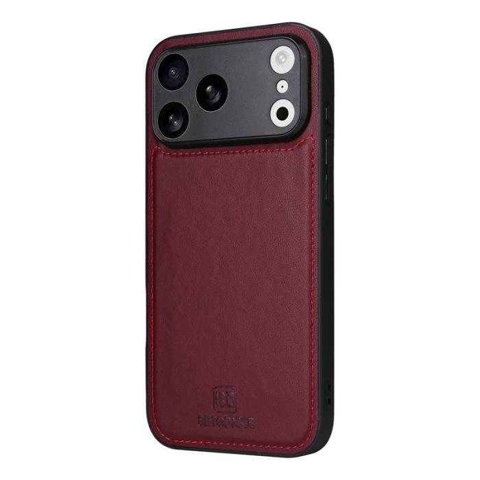 BETOPNICE - BETOPNICE iPhone 17 Pro Max Fodral - Detachable PU Leather - Röd