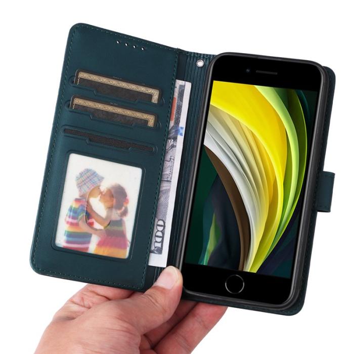 BETOPNICE - BETOPNICE iPhone 6/6s/7/8/SE (2022) Fodral - PU Läder - Blå