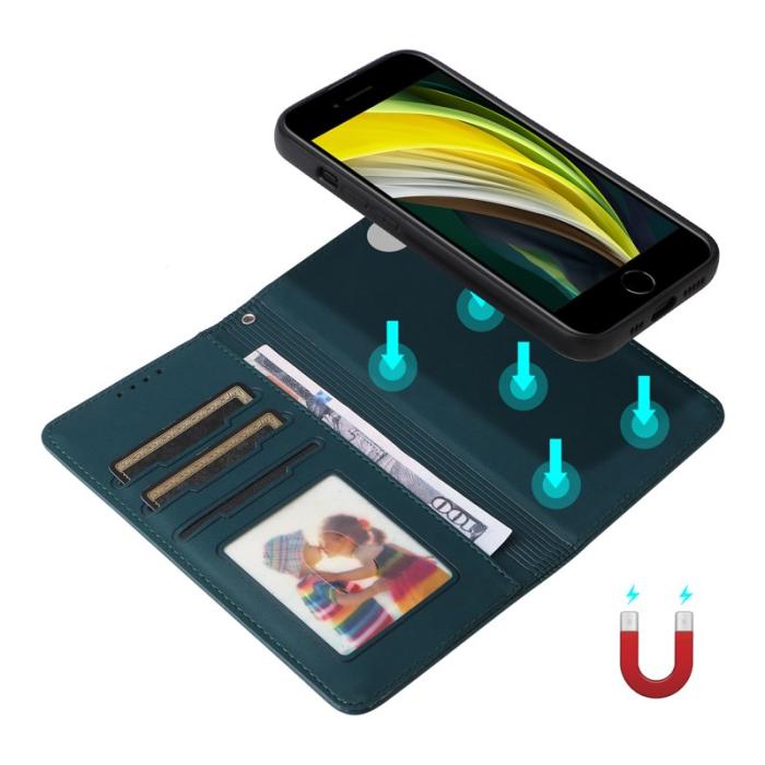 BETOPNICE - BETOPNICE iPhone 6/6s/7/8/SE (2022) Fodral - PU Läder - Blå