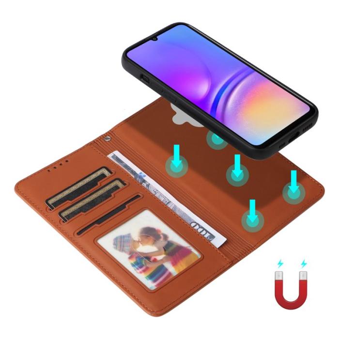 BETOPNICE - BETOPNICE Samsung Galaxy A06 4G Fodral Äkta läder - Brun