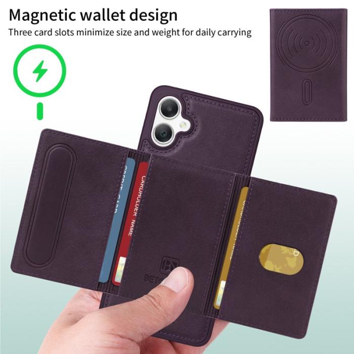 BETOPNICE - BETOPNICE Samsung Galaxy A06 4G Fodral Äkta läder - Lila