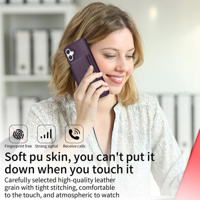 BETOPNICE - BETOPNICE Samsung Galaxy A06 4G Fodral Äkta läder - Lila