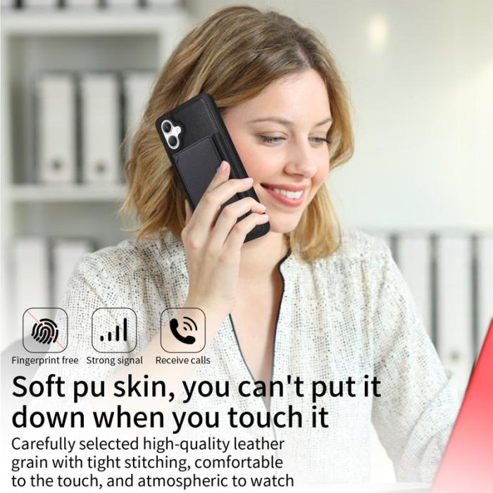 BETOPNICE - BETOPNICE Samsung Galaxy A06 4G Fodral Äkta läder - Svart