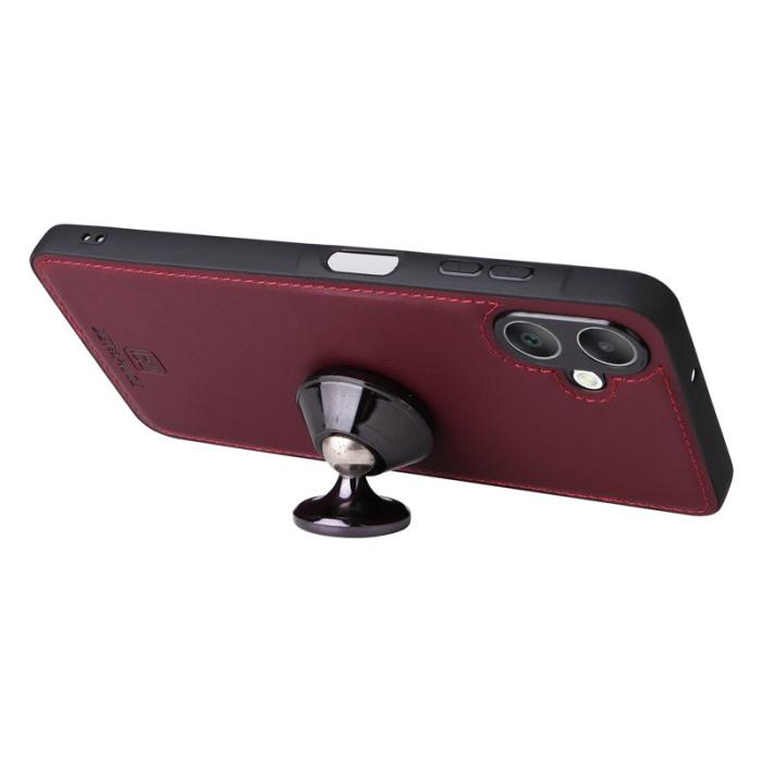 BETOPNICE - BETOPNICE Samsung Galaxy A06 4G Fodral - Äkta läder - Vinröd