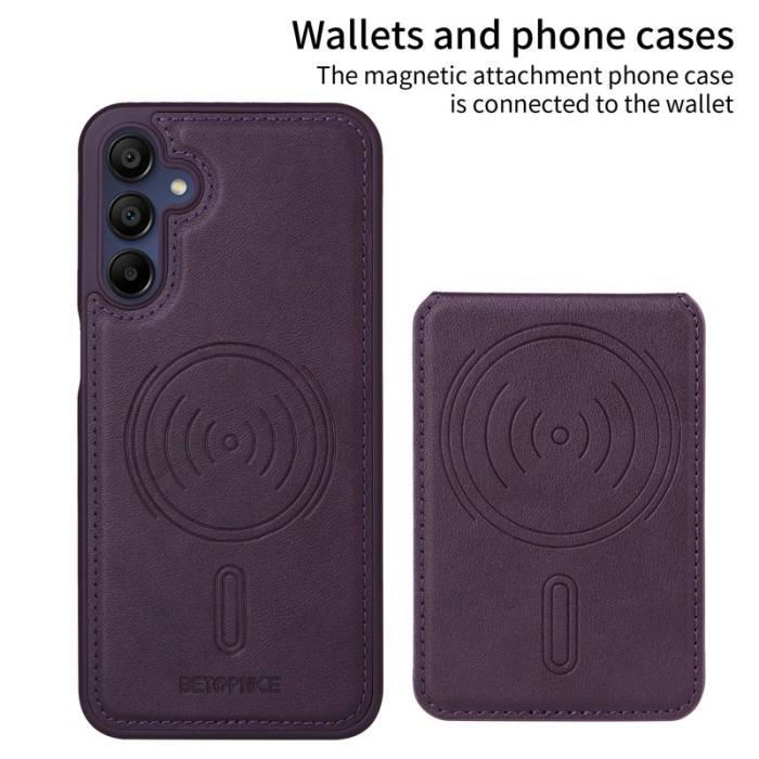 BETOPNICE - BETOPNICE Samsung Galaxy A15 5G Fodral Äkta läder - Lila