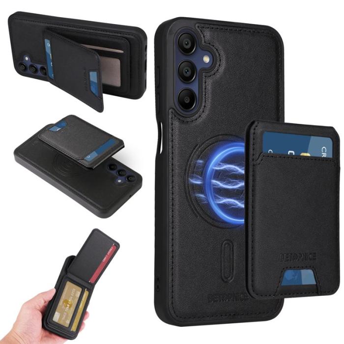 BETOPNICE - BETOPNICE Samsung Galaxy A15 5G Fodral Äkta läder - Svart