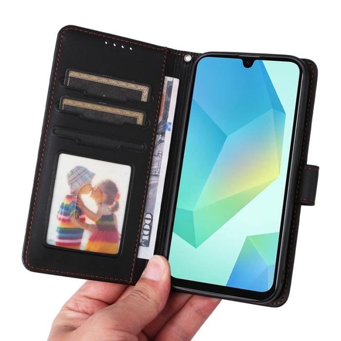 BETOPNICE - BETOPNICE Samsung Galaxy A16 Fodral - Detachable PU Läder - Svart