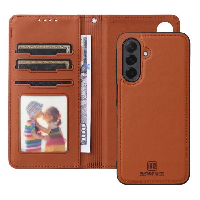 BETOPNICE - BETOPNICE Samsung Galaxy A26 5G Fodral - Äkta läder - Brun