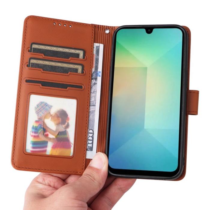 BETOPNICE - BETOPNICE Samsung Galaxy A26 5G Fodral - Äkta läder - Brun