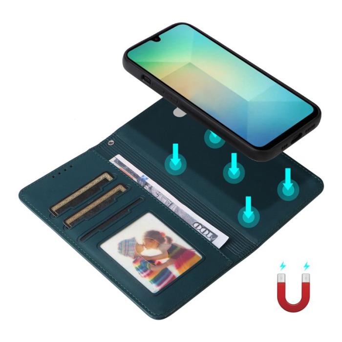 BETOPNICE - BETOPNICE Samsung Galaxy A26 5G Fodral - Detachable PU Läder - Blå