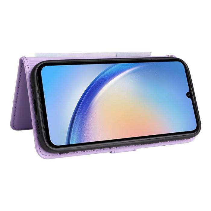 BETOPNICE - BETOPNICE Samsung Galaxy A34 5G Fodral - Äkta läder - Lila