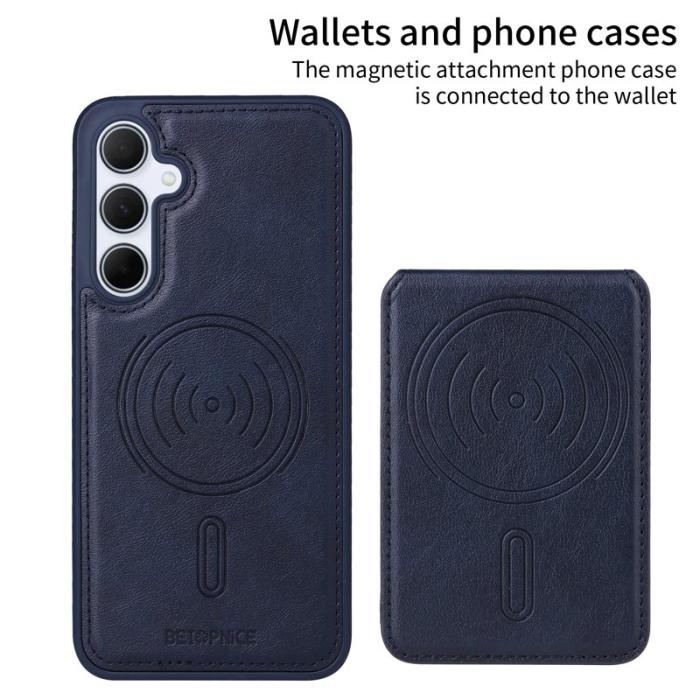 BETOPNICE - BETOPNICE Samsung Galaxy A35 5G Fodral Äkta läder - Blå