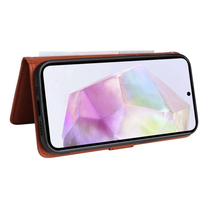 BETOPNICE - BETOPNICE Samsung Galaxy A36 5G Fodral - Äkta läder - Brun