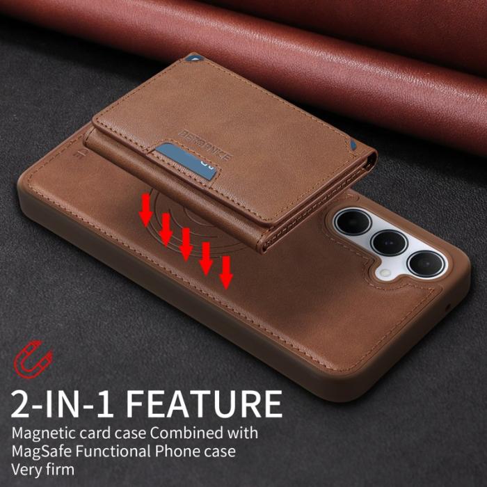 BETOPNICE - BETOPNICE Samsung Galaxy A55 5G Fodral Äkta läder - Brun