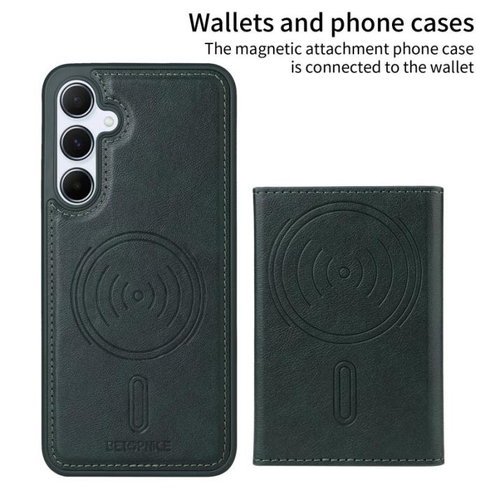 BETOPNICE - BETOPNICE Samsung Galaxy A55 5G Fodral Äkta läder - Grön