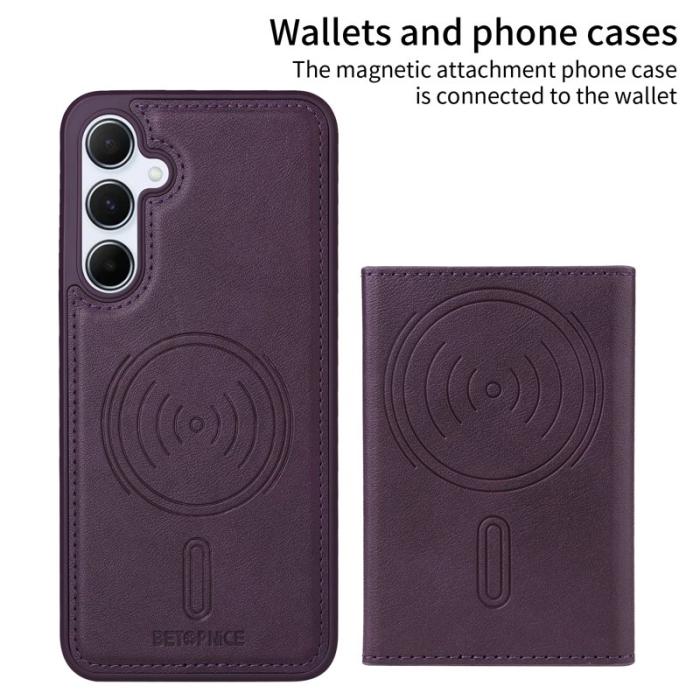 BETOPNICE - BETOPNICE Samsung Galaxy A55 5G Fodral Äkta läder - Lila