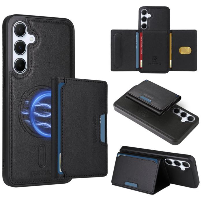 BETOPNICE - BETOPNICE Samsung Galaxy A55 5G Fodral Äkta läder - Svart