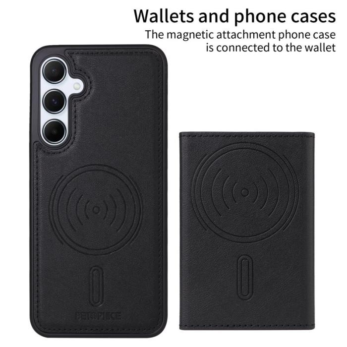 BETOPNICE - BETOPNICE Samsung Galaxy A55 5G Fodral Äkta läder - Svart