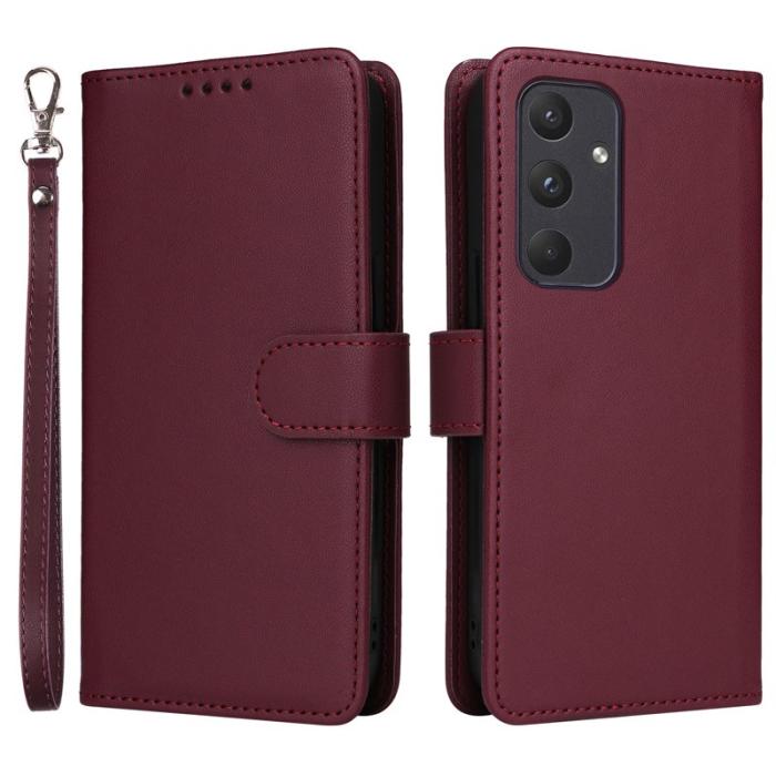 BETOPNICE - BETOPNICE Samsung Galaxy A55 5G Fodral - Äkta läder - Vinröd