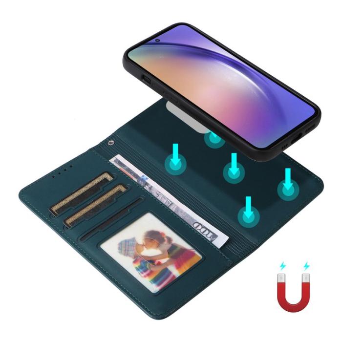 BETOPNICE - BETOPNICE Samsung Galaxy A55 5G Fodral - Detachable PU Läder - Blå