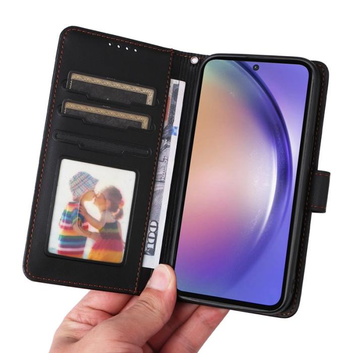 BETOPNICE - BETOPNICE Samsung Galaxy A55 5G Fodral - Detachable PU Läder - Svart