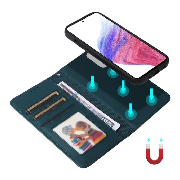 BETOPNICE - BETOPNICE Samsung Galaxy A73 5G Fodral - PU Läder - Blå