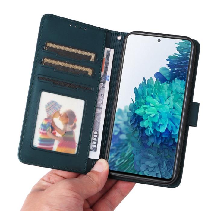 BETOPNICE - BETOPNICE Samsung Galaxy S20 FE Fodral - Äkta läder - Blå