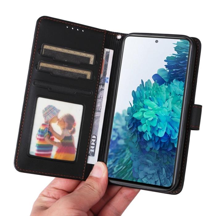 BETOPNICE - BETOPNICE Samsung Galaxy S20 FE Fodral - Äkta läder - Svart