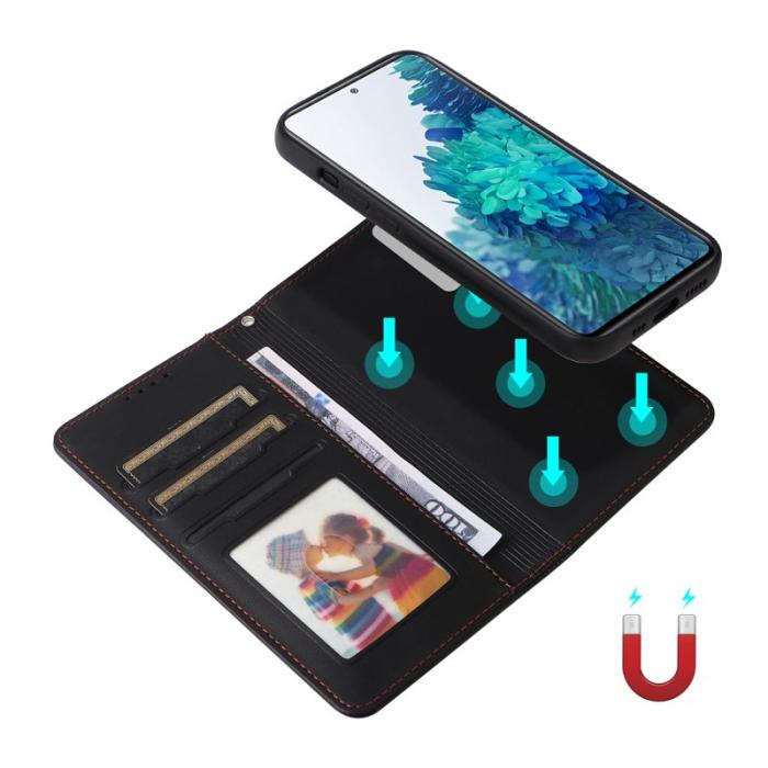 BETOPNICE - BETOPNICE Samsung Galaxy S20 FE Fodral - Äkta läder - Svart