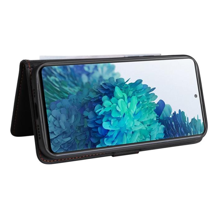 BETOPNICE - BETOPNICE Samsung Galaxy S20 FE Fodral - Äkta läder - Svart
