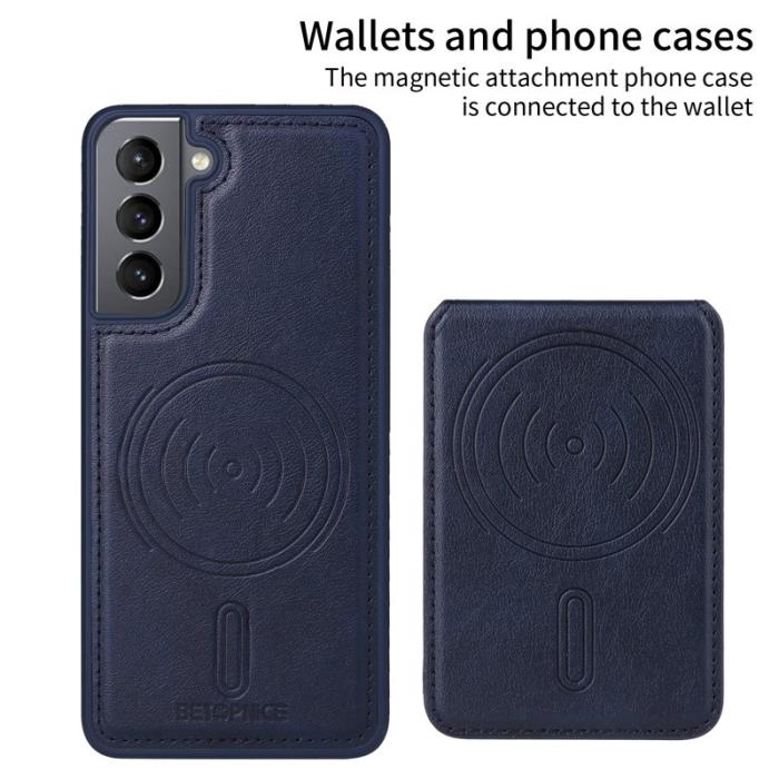 BETOPNICE - BETOPNICE Samsung Galaxy S21 4G Fodral Äkta läder - Blå