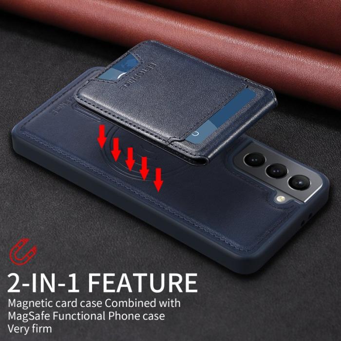 BETOPNICE - BETOPNICE Samsung Galaxy S21 4G Fodral Äkta läder - Blå