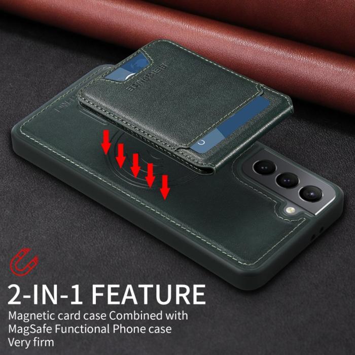 BETOPNICE - BETOPNICE Samsung Galaxy S21 4G Fodral Äkta läder - Grön