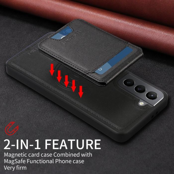 BETOPNICE - BETOPNICE Samsung Galaxy S21 4G Fodral Äkta läder - Svart