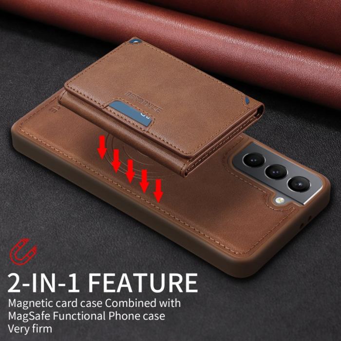 BETOPNICE - BETOPNICE Samsung Galaxy S21 5G Fodral Äkta läder - Brun