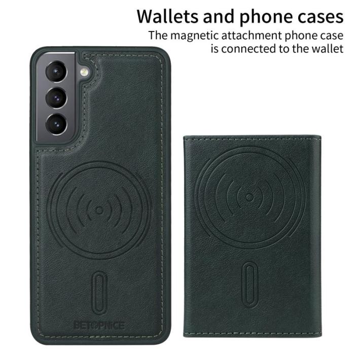 BETOPNICE - BETOPNICE Samsung Galaxy S21 5G Fodral Äkta läder - Grön
