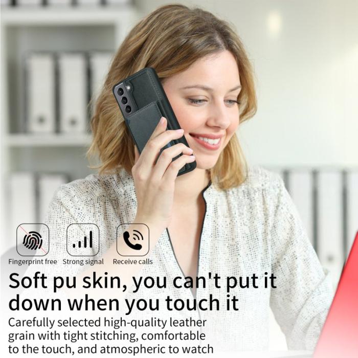 BETOPNICE - BETOPNICE Samsung Galaxy S21 5G Fodral Äkta läder - Grön