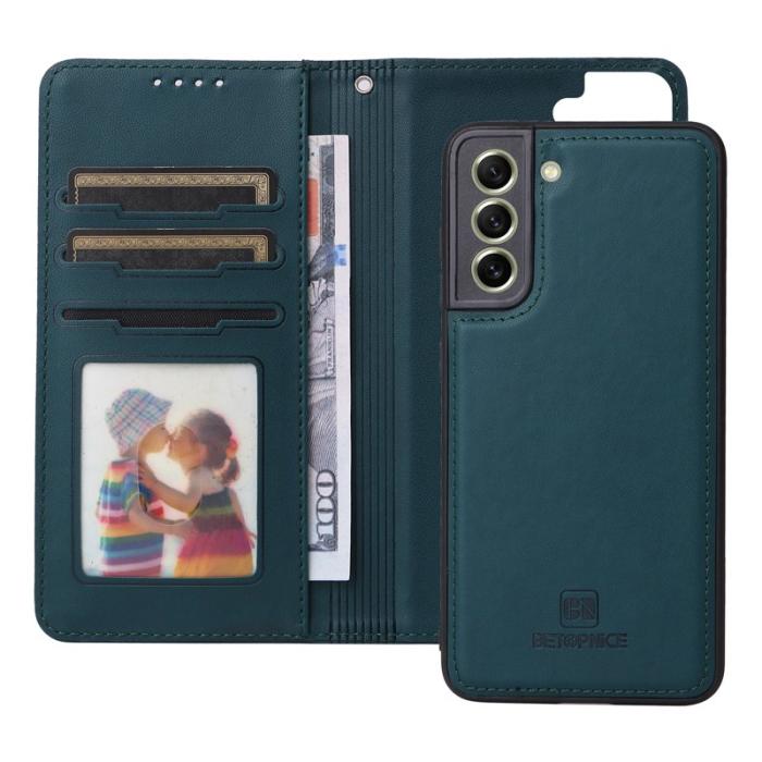 BETOPNICE - BETOPNICE Samsung Galaxy S21 FE 5G Fodral - Äkta läder - Blå