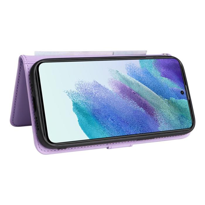 BETOPNICE - BETOPNICE Samsung Galaxy S21 FE 5G Fodral - Äkta läder - Lila