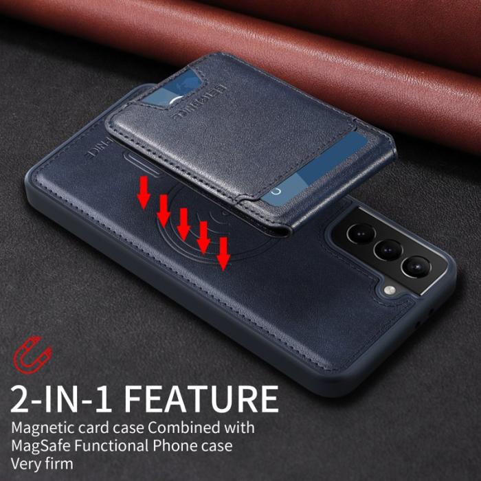 BETOPNICE - BETOPNICE Samsung Galaxy S21+ Fodral Äkta läder - Blå