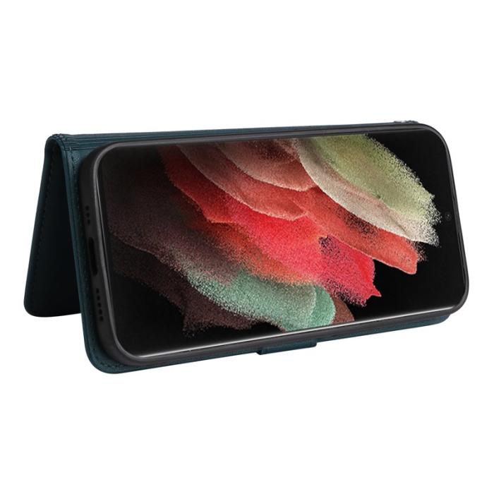 BETOPNICE - BETOPNICE Samsung Galaxy S21 Ultra 5G Fodral - PU Läder - Blå