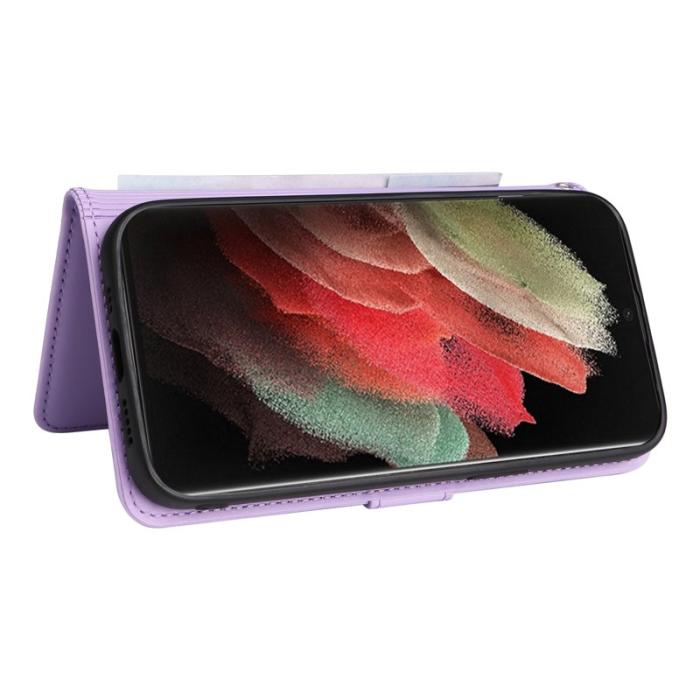 BETOPNICE - BETOPNICE Samsung Galaxy S21 Ultra 5G Fodral - PU Läder - Lila