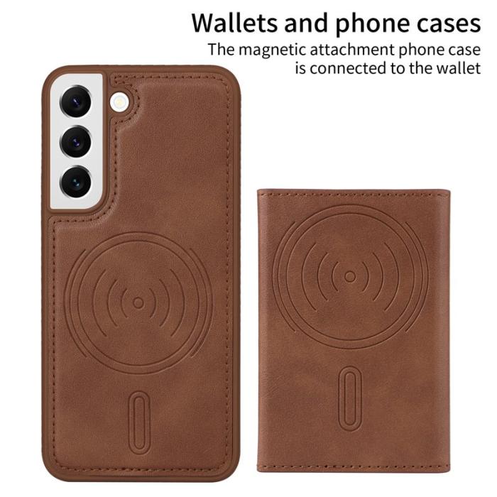 BETOPNICE - BETOPNICE Samsung Galaxy S22 5G Fodral Äkta läder - Brun