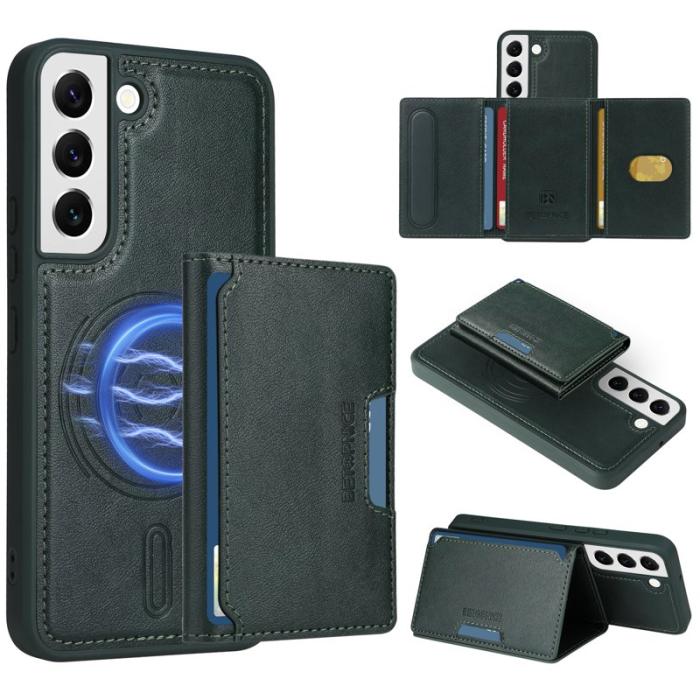 BETOPNICE - BETOPNICE Samsung Galaxy S22 5G Fodral Äkta läder - Grön