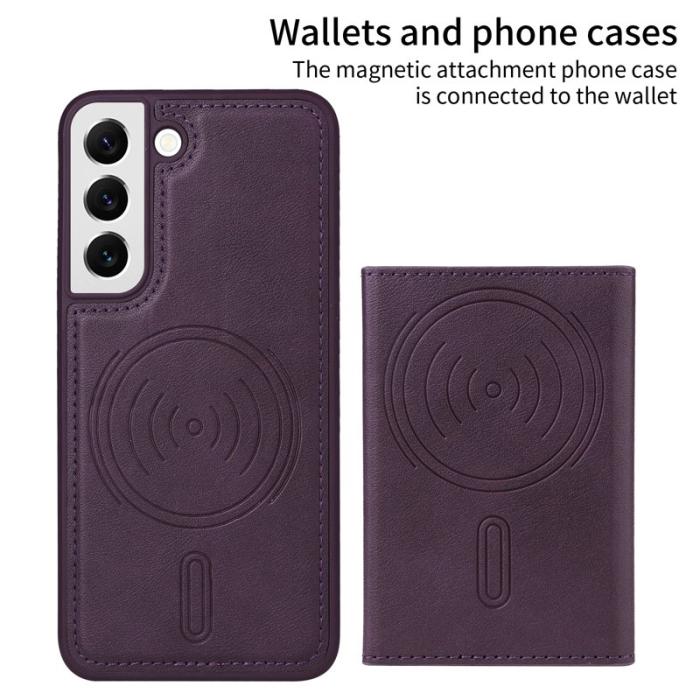 BETOPNICE - BETOPNICE Samsung Galaxy S22 5G Fodral Äkta läder - Lila