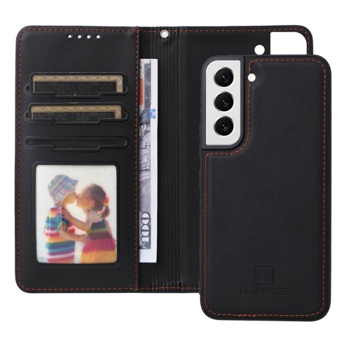 BETOPNICE - BETOPNICE Samsung Galaxy S22 5G Fodral Äkta läder - Svart