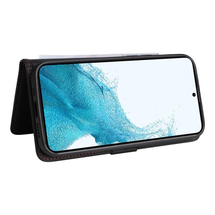 BETOPNICE - BETOPNICE Samsung Galaxy S22 5G Fodral Äkta läder - Svart