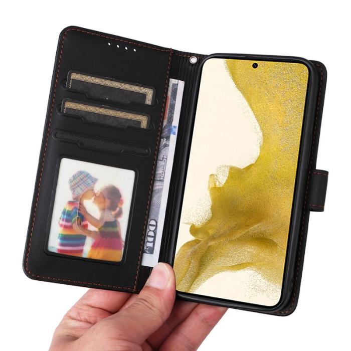 BETOPNICE - BETOPNICE Samsung Galaxy S22+ 5G Fodral - PU Läder - Svart