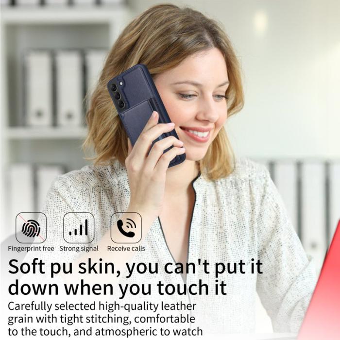 BETOPNICE - BETOPNICE Samsung Galaxy S22+ Fodral Äkta läder - Blå