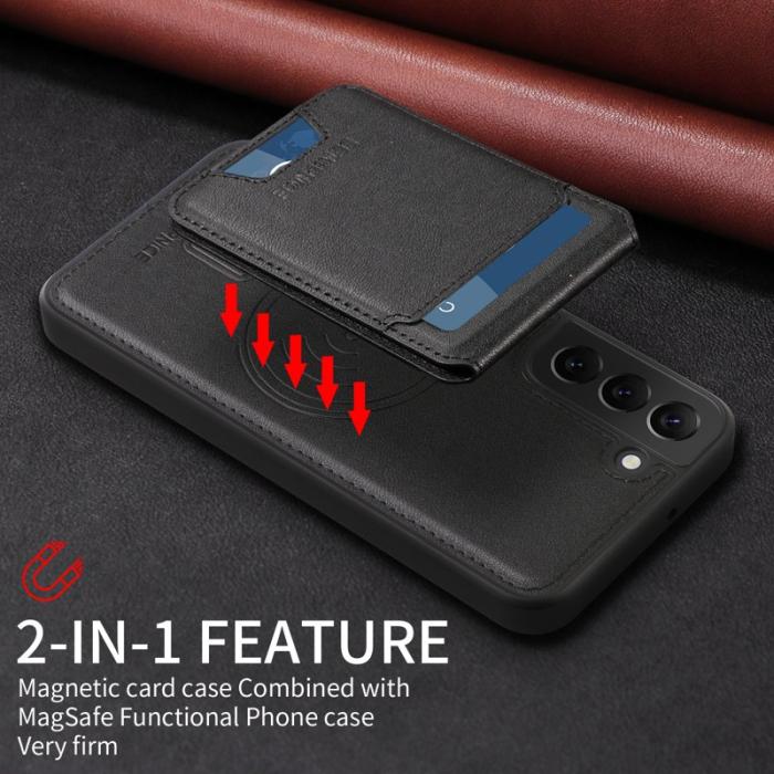 BETOPNICE - BETOPNICE Samsung Galaxy S22+ Fodral Äkta läder - Svart